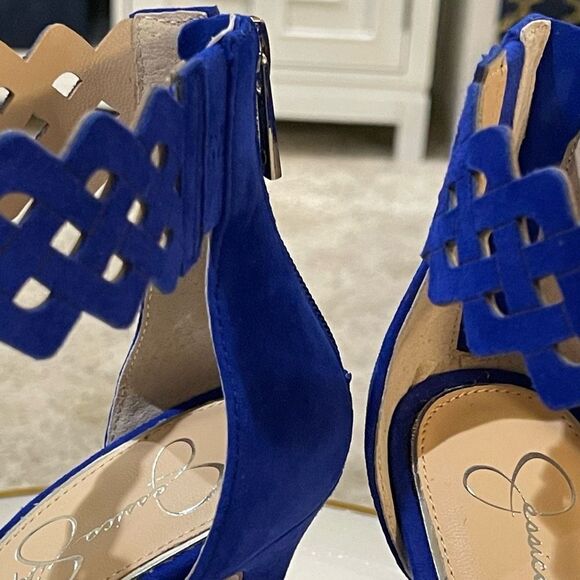 Jessica Simpson Sandals with Heels- Royal Blue- New! - Picture 5 of 14